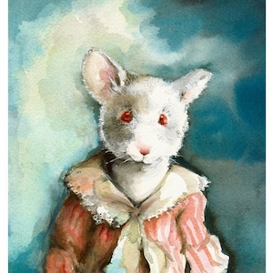 Miss Elsie-mouse archival print, nursery, room, decor, children