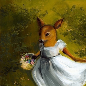 Dolly- deer Art, children, room, decor