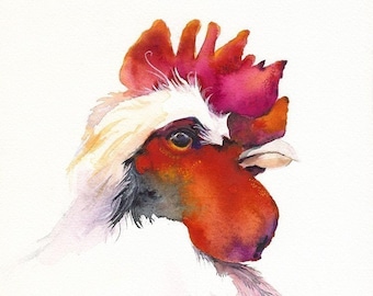 rooster art etsy