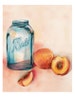 Canning Peaches Archival Print 