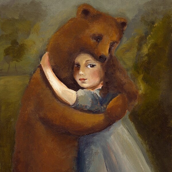 Bear art - The Bear by Amber Alexander