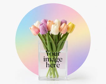 Custom Acrylic Photo Vase – Personalized Flower Vase & Modern Home Decor