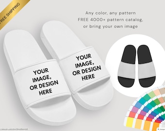 Custom Anti-Slip Sandals: Personalized Slides, Your Image/Logo