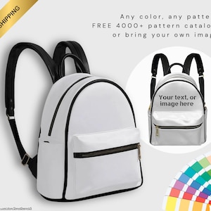 Custom All-Over Print Mini Backpack: Personalized Travel School Bag
