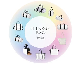 Custom Duffle Bag, Personalized Travel Tote, Any Image Design (Gym, Work, Travel)