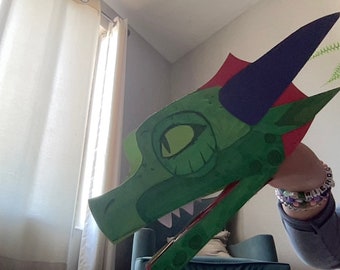 RainWing Paper Dragon Puppet