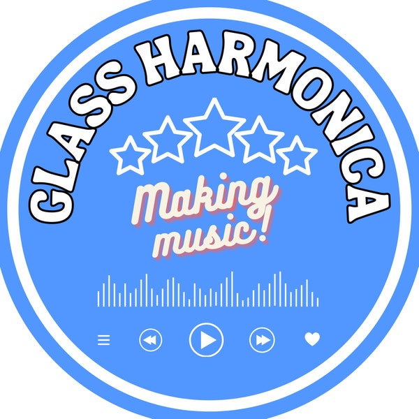 Glass Harmonica , 5 Star , 1 Pieces , Sticker