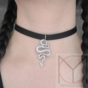 Gothic Snake Scale Choker Necklace Version 2 for Men and Women