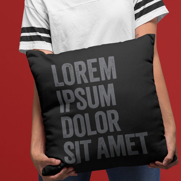 Lorem Ipsum / FPO Premium Graphic Designer Pillow | Design Agency | Copywriter | Graphic Artist | Web Designer | Witty Design Joke