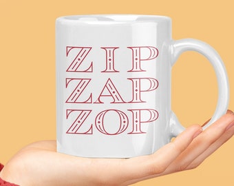 Zip Zap Zop Improv Game | Comedy | Mug | Gift for Teacher, Actor, Director, Coach, Student, Class | Secret Santa | Class Gift