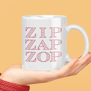 Zip Zap Zop Improv Game | Comedy | Mug | Gift for Teacher, Actor, Director, Coach, Student, Class | Secret Santa | Class Gift