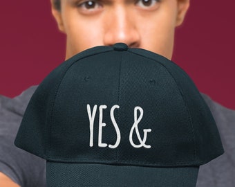 Ja und (Ja &) Improv Comedy Theater Hut | Geschenk für Lehrer, Trainer, Leiter, Schulleiter, Klasse, Team, Schauspielschule | Geschenk zum Abschluss