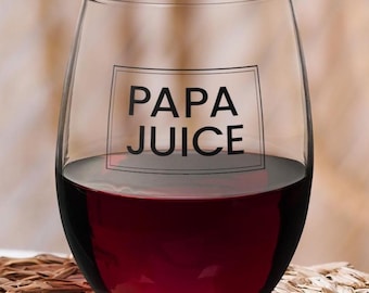 Taça de vinho sem haste Papa Juice