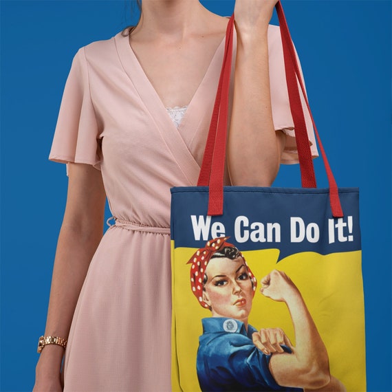 Rosie the Riveter Tote Bag Vintage Poster Art WW2 Propaganda Retro Classic We Can Do It Best Seller Etsy Ireland