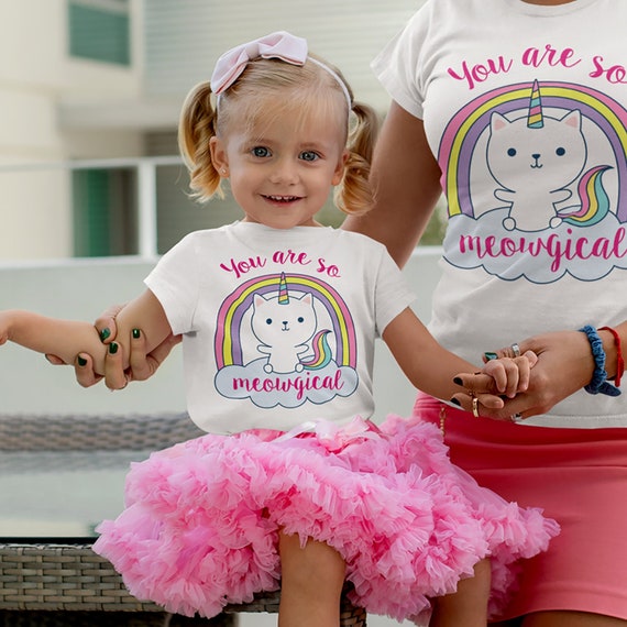 Caticorn cat Unicorn Meowgical Child s T shirt Kitten Graphic