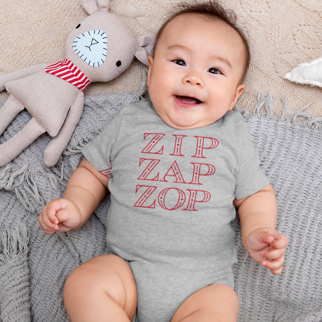 halsband Konijn Niet meer geldig Zip Zap Zop Improv Kids Baby Bodysuit Theater Game - Etsy