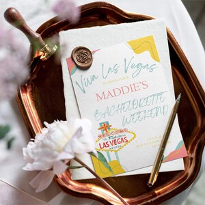 Las Vegas Bachelorette Editable Invitation | Vegas Bachelorette Itinerary | Printable Bachelorette Party Invitation | Editable Template