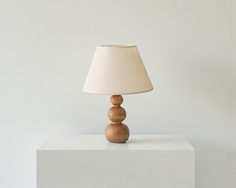Table lamp for Bedside Lamp Wood | Nightstand Lamp | Modern Table Lamp | Natural Wood Lamp | Ambient Lighting | Japandi Home Decor | Boho
