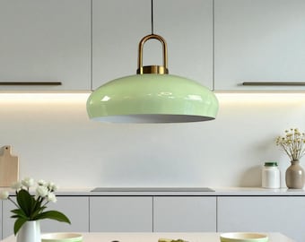 Pendant Lamp Nordic Colorful  - Modern Decorate Chandelier , Minimal Lamp Design , Green-White-Burgundy Hanging Lights , Unique Round Lights
