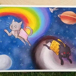 Nyan Cat Art Print (4x6)