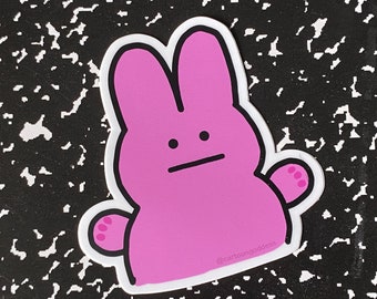 STICKER | Pink Meh Bunny Sticker