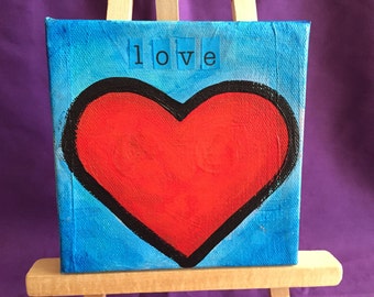 Love Painting 5x5 Canvas