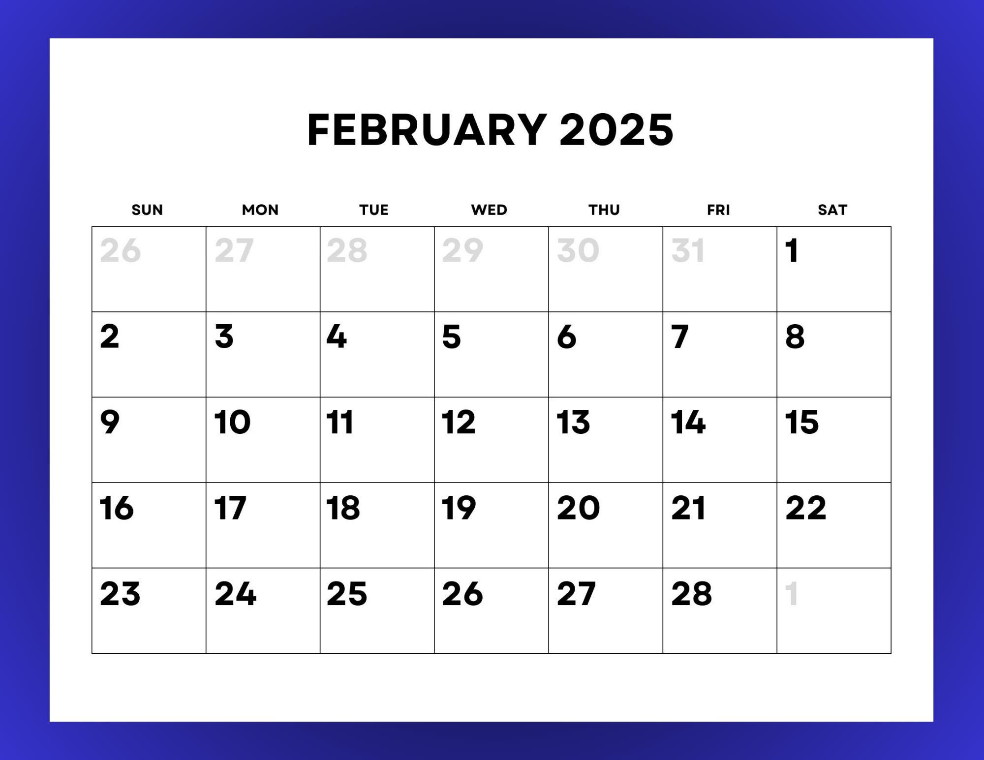 2025-calendar-monthly-printable-with-large-numbers-etsy