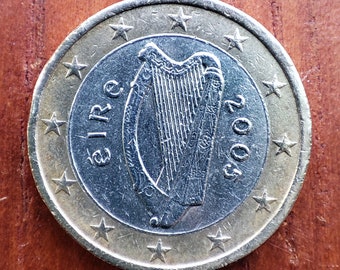 Rare pièce de 1 euro Irlande 2005