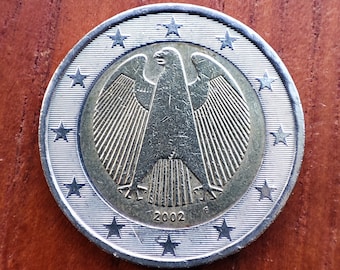 Sehr seltene 2-Euro-Münze 2002 Deutschland