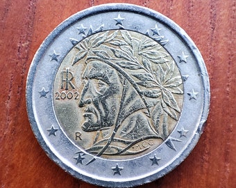 Rare pièce de 2 euros 2002 RI Italie