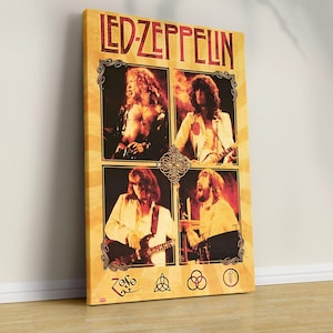 Led Zeppelin Photo Print: Vintage Music Studio Decor