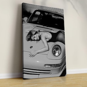 Vintage Porsche Poster: Retro Car Wall Art, Ready to Hang