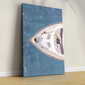 Mode Magazin Poster, Luxus Yacht Poster, Luxuriöser Boot Druck, Retro Mode Leinwand Kunst, Luxus Mode Druck, trendige Wandkunst