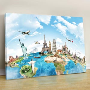 Weltkarte, Weltkarte, Weltkarte mit Ländern, Wanddeko, Wanddeko, Wanddeko, Gästebuch, Poster Reise, Landkarte