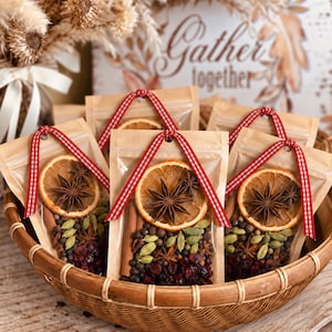 Natural Simmer Pot Kit, Dried Fruit, Spices, Herbs, Potpourri (Gift-Ready)