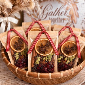 Natural Simmer Pot Kit, Dried Fruit, Spices, Herbs, Potpourri (Gift-Ready)