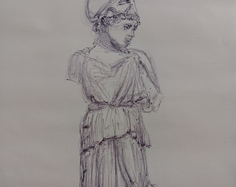 Göttin Athene (Minerva), Skulptur
