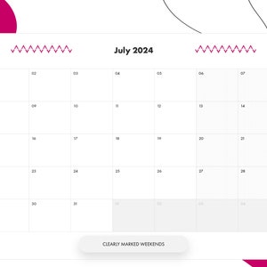 Printable 2024-2025 Calendar Bundle A4 Landscape Format With Daily ...