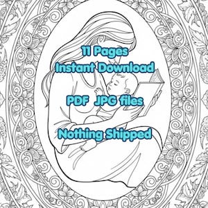 Lugnande samling målarbilder för nyblivna mammor, Förlossning, Jordning efter förlossningen, Avslappning, Omtänksamma presenter för blivande mammor och nära och kära