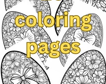 Mandala Egg Coloring Pages • Mindfulness Coloring Download • Printable Calm Art for Relaxation, Prenatal, labor, Pain Distraction, SEL