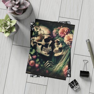 Benutzerdefinierte Gothic Hochzeitseinladungen, Schädel Romantik, Postkarte Bündel, Hochzeitsfeiern, Sugar Skull lädt ein, Alternative, kostenloser Versand