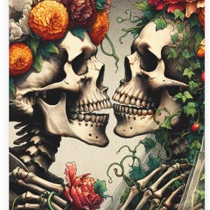 Evermore, Benutzerdefinierte Gothic Hochzeitseinladungen, Postkarten Bündel, Lädt für Hochzeitsfeiern ein, Sugar Skull, Alternative, kostenloser Versand