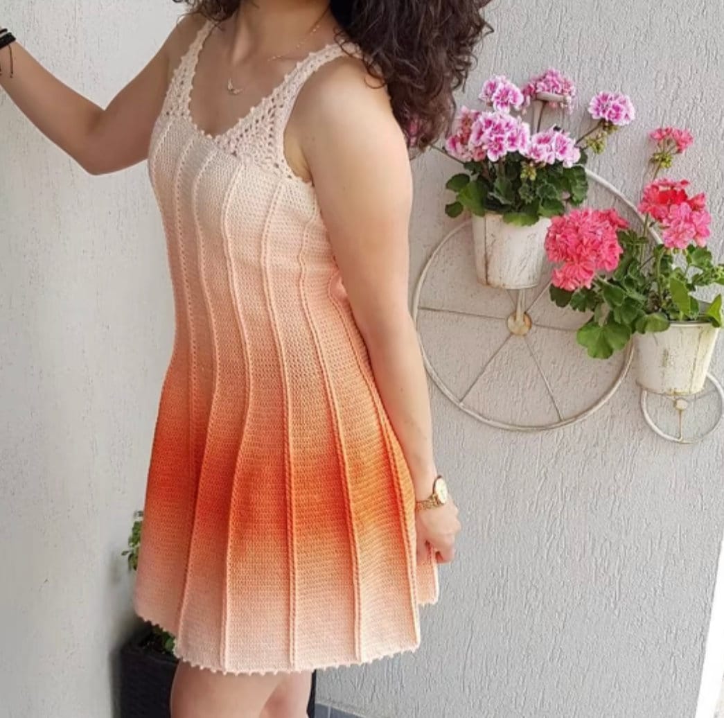 Summer Dress Crochet Pattern Beautiful Feminine Sundress