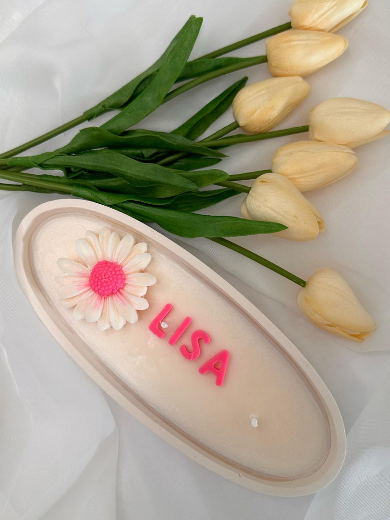 Custom Candle, Name on Personalized Candle, Custom Designed Name Gift