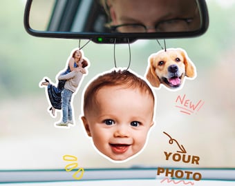 Custom Photo Car Air Freshener: Personalized Car Ornament