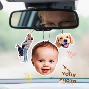 Custom Air Freshener, Car Air Freshener, Pet Car Freshies, Car Ornament Freshie, Car Accessories Air Freshner, Car Decorations Couples Gift