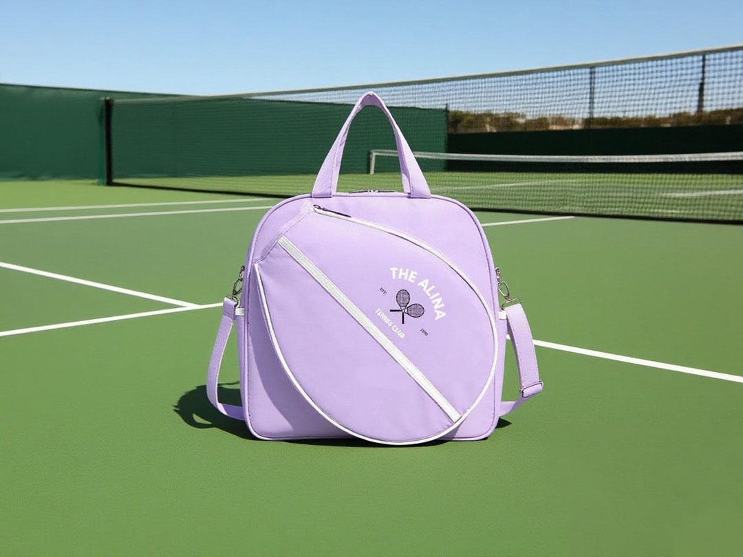 Customized Racket Bag Personalized Tennis Racket Bag: Custom Embroidered Sports Travel Case ...