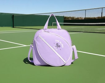 Personalized Tennis Racket Bag: Custom Embroidered Sports Travel Case