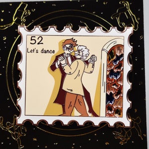 Ineffable Husbands Valentine Stamps Enamel Pins Good Omens Pin