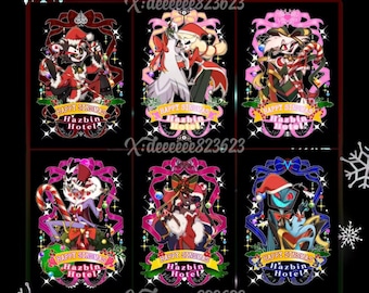 ハッピーシンスマスポストカードセット ハズビンホテルファンアート ハッピーシンスマスポストカードセット ハズビンホテルファンアート